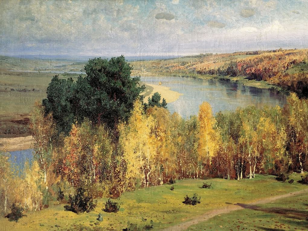 Василий Поленов. Золотая осень (фрагмент). 1893. Государственный мемориальный историко-художественный и природный музей-заповедник В.Д. Поленова, Тульская область