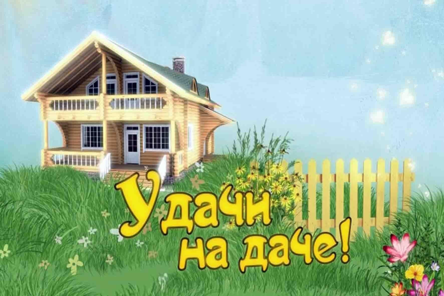 Удачи на даче картинки веселые