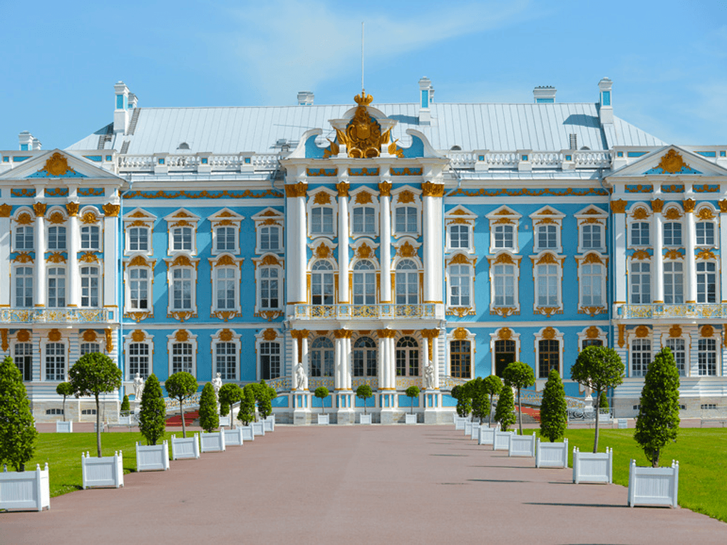 Большой Екатерининский дворец. Пушкин, Санкт-Петербург. Фотография: Александр Алексеев / фотобанк «Лори»