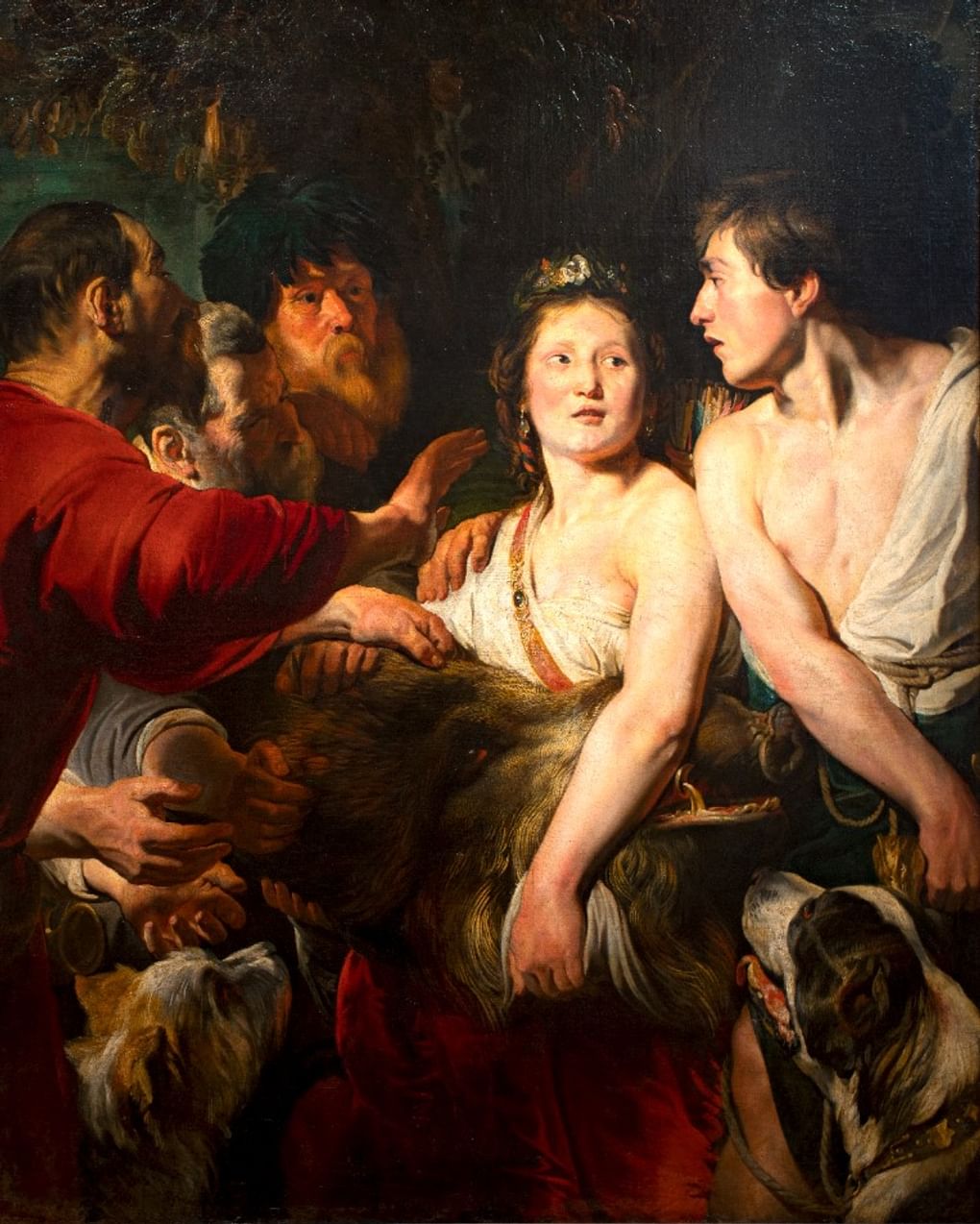 Якоб Йорданс. Мелеагр и Аталанта. 1618. Екатеринбургский музей изобразительных искусств, Екатеринбург