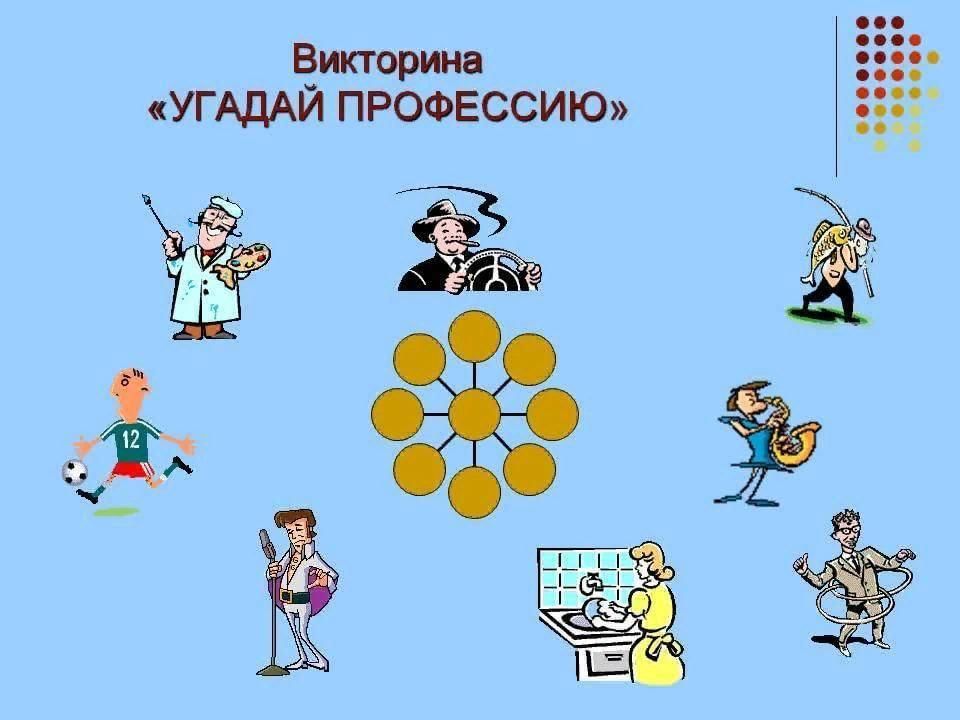 Картинки угадай профессию для детей