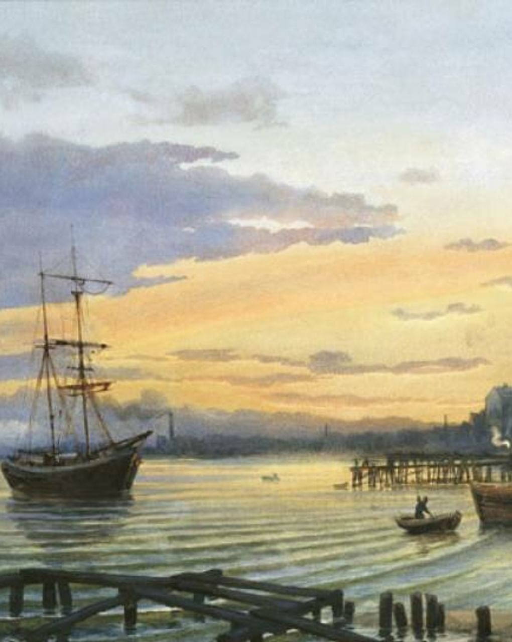 Альберт Бенуа. Берег Финского залива (фрагмент). XIX век. Частное собрание