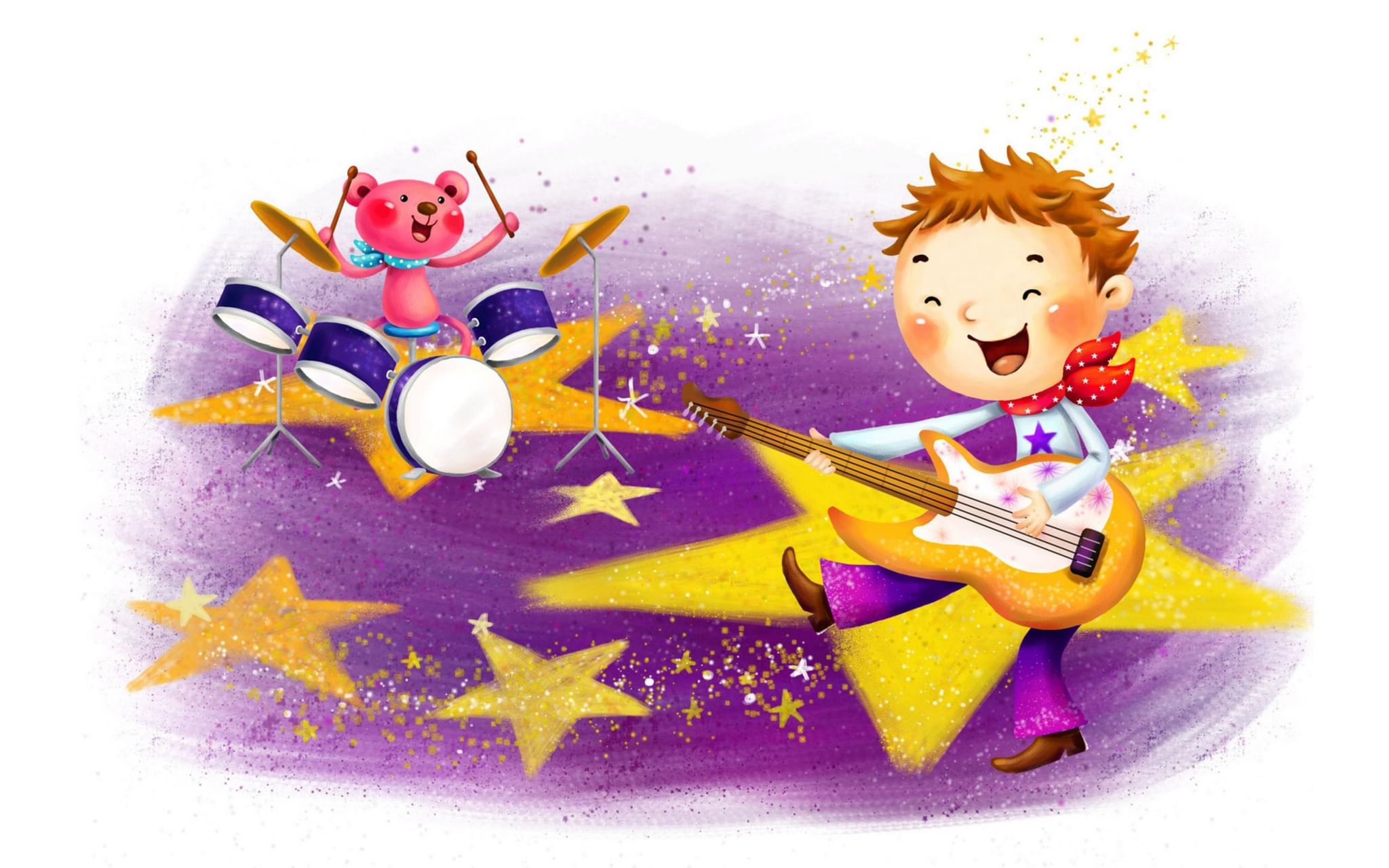 Короткая веселая музыка. Картинки детские Веселые. Музыкальное творчество детей. Звезды для детей. Звезды детские иллюстрации.