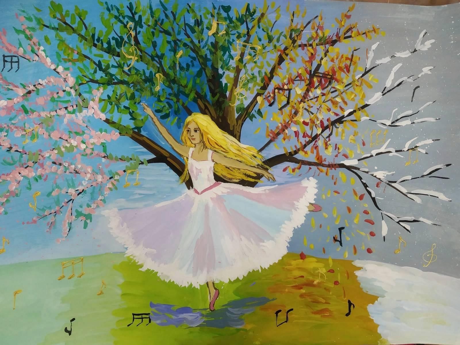 Рисунок весенняя мелодия