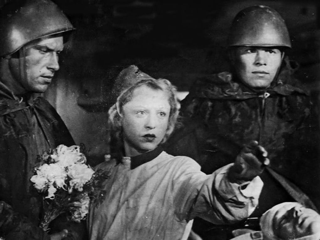 Кадр из художественного фильма Леонида Лукова «Два бойца» (1943)