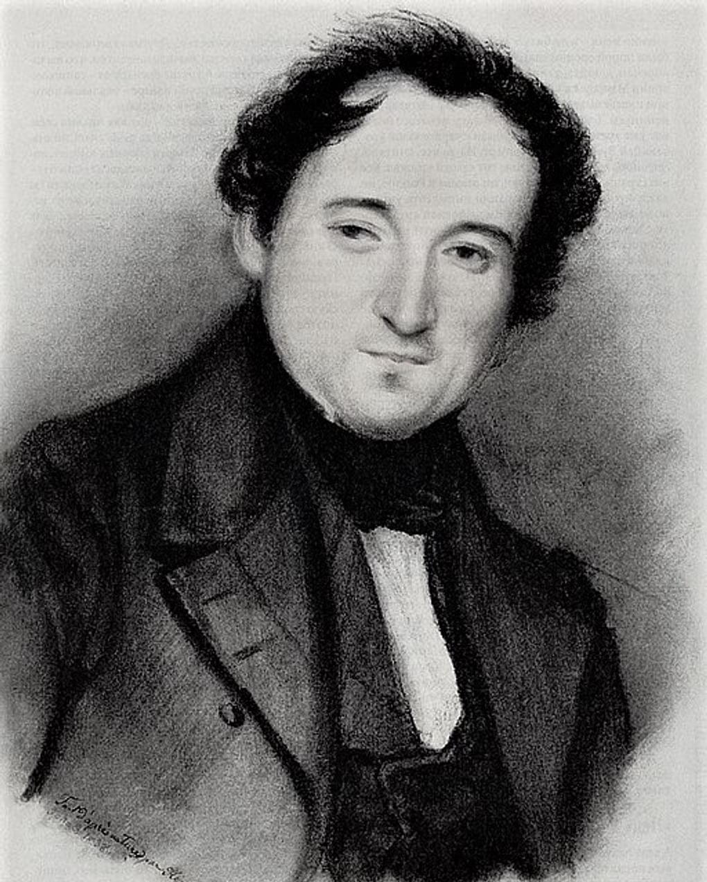 Ипполит Рехберг. Портрет Федора Тютчева. 1838. Музей-заповедник «Усадьба Мураново» им. Ф.И. Тютчева, Московская область, деревня Мураново