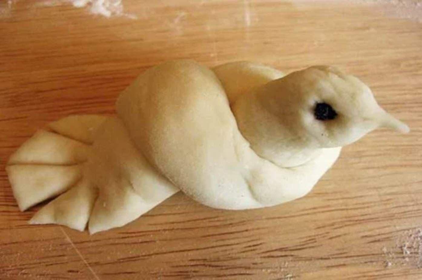 Жаворонок из соленого теста