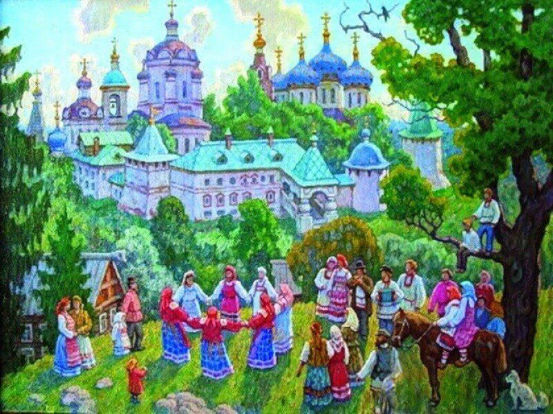 Троица картинки детские