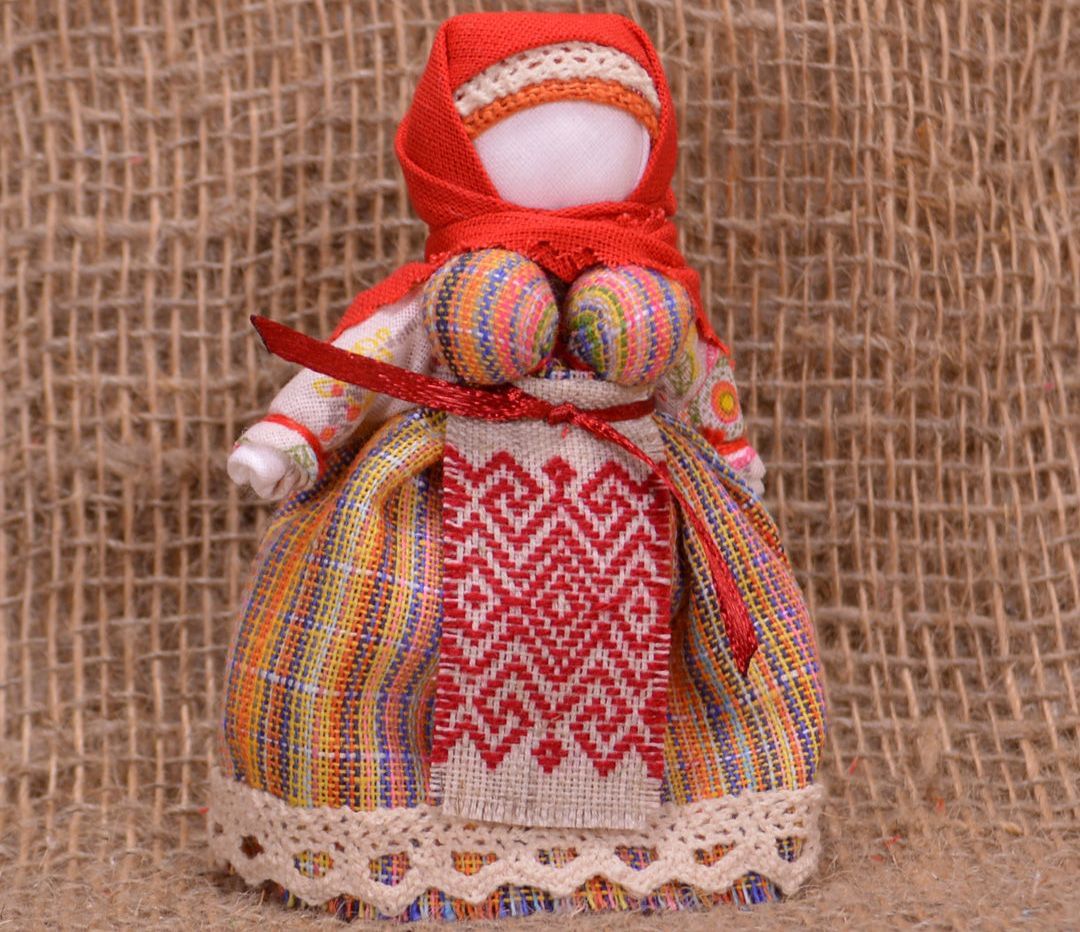 Народная текстильная обереговая кукла «Северная Берегиня».