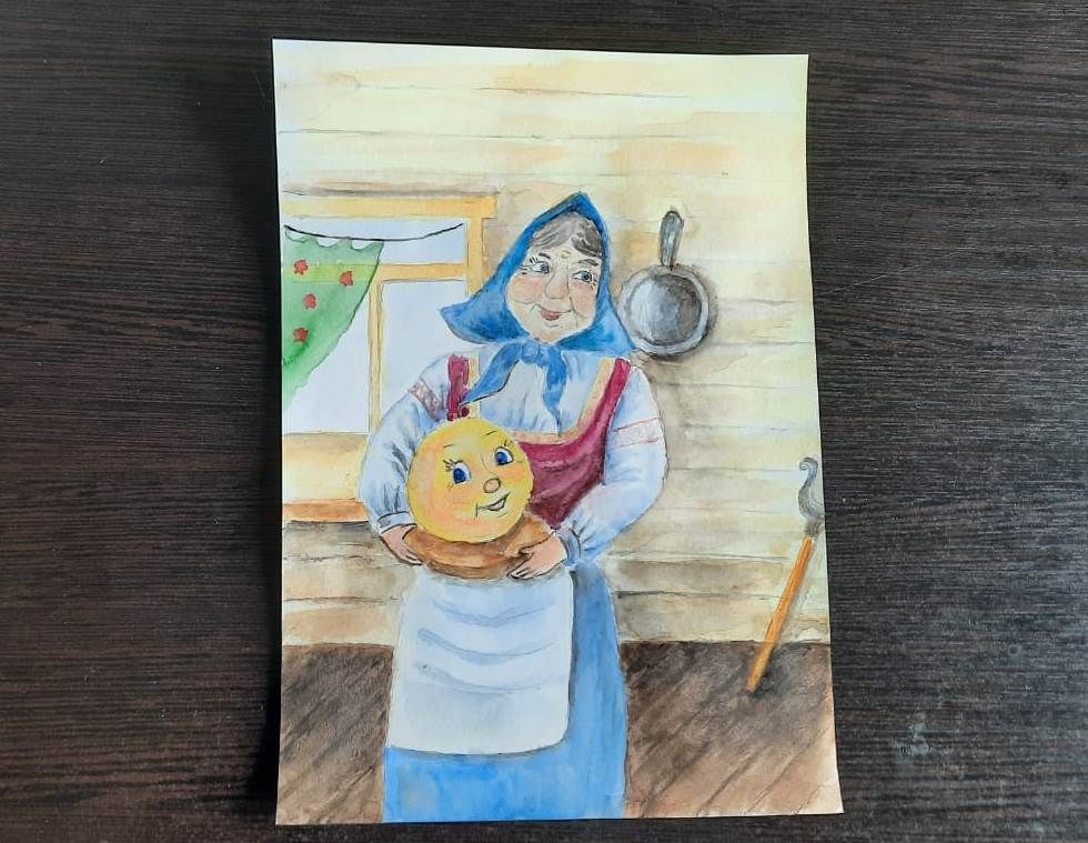Иллюстрация к сказке колобок нарисовать. Сказка мастер-класс. Капица о. "Колобок".