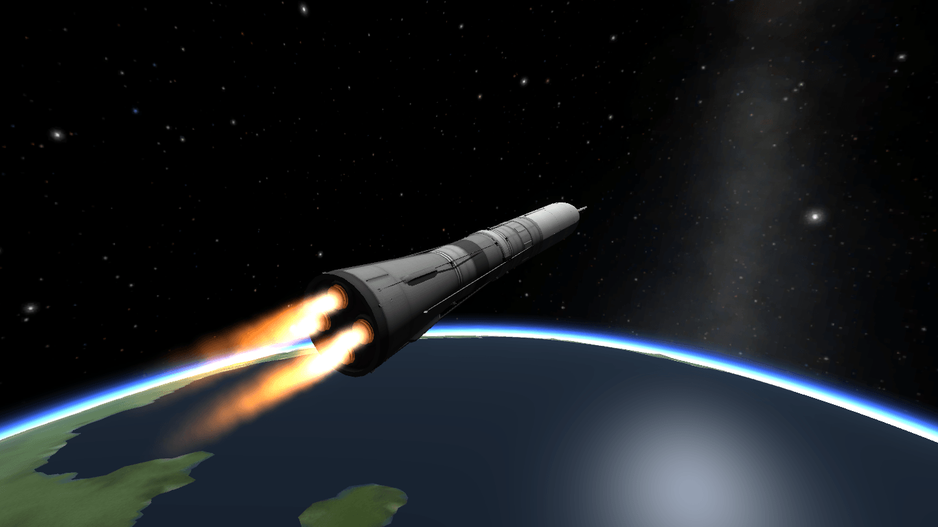 Ракета в космосе настоящая