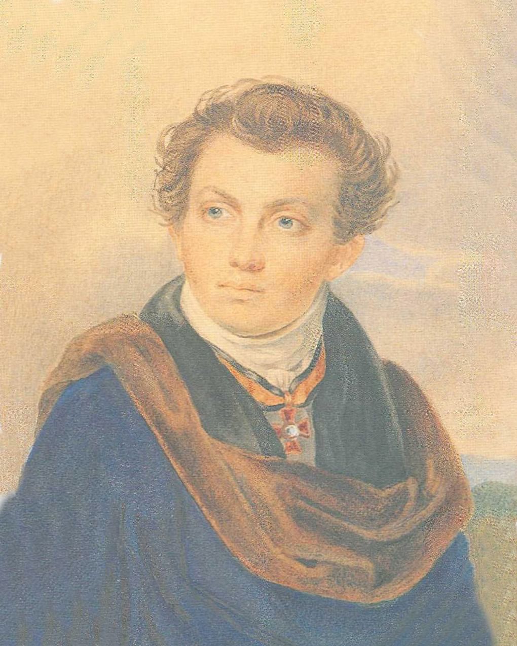 Пётр Соколов. Портрет Александра Витберга. 1820-е.