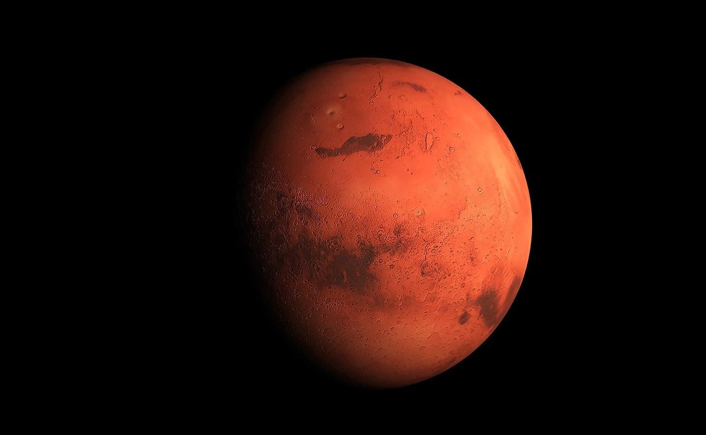 Марс Планета и солнце