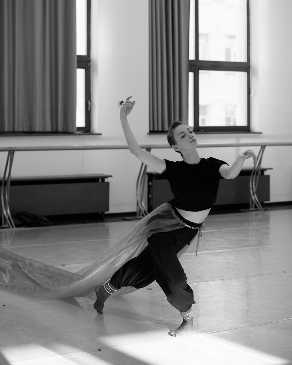 Репетиция балета Константина Семенова «Зазеркалье». 2022 год. Фотография: Карина Житкова / предоставлена организаторами