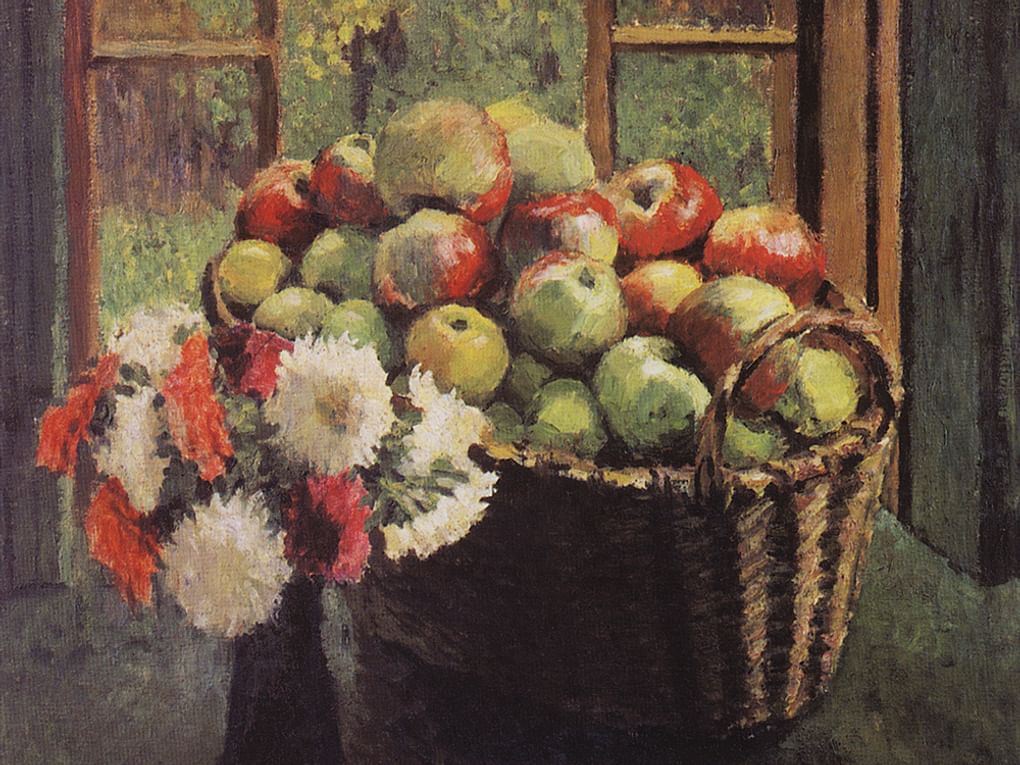Игорь Грабарь. Яблоки и астры (фрагмент). 1926. Таганрогский художественный музей, Таганрог, Ростовская область