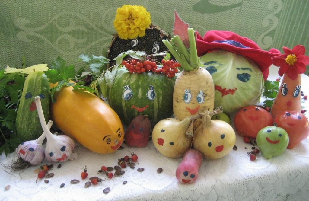 Название фото с овощами на конкурс