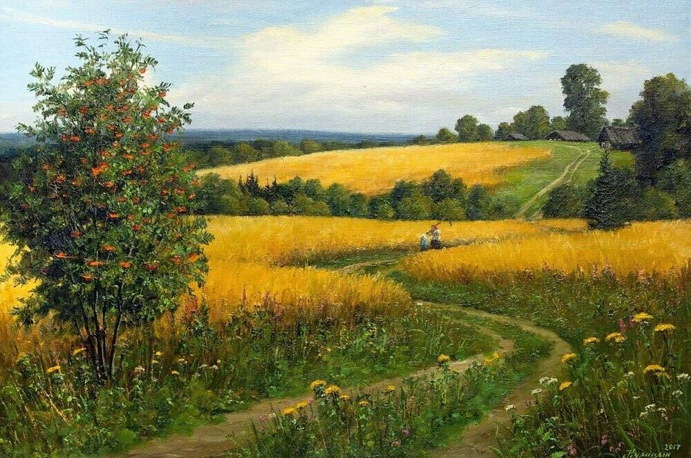 Картины конец августа. Картины сергея курицына.