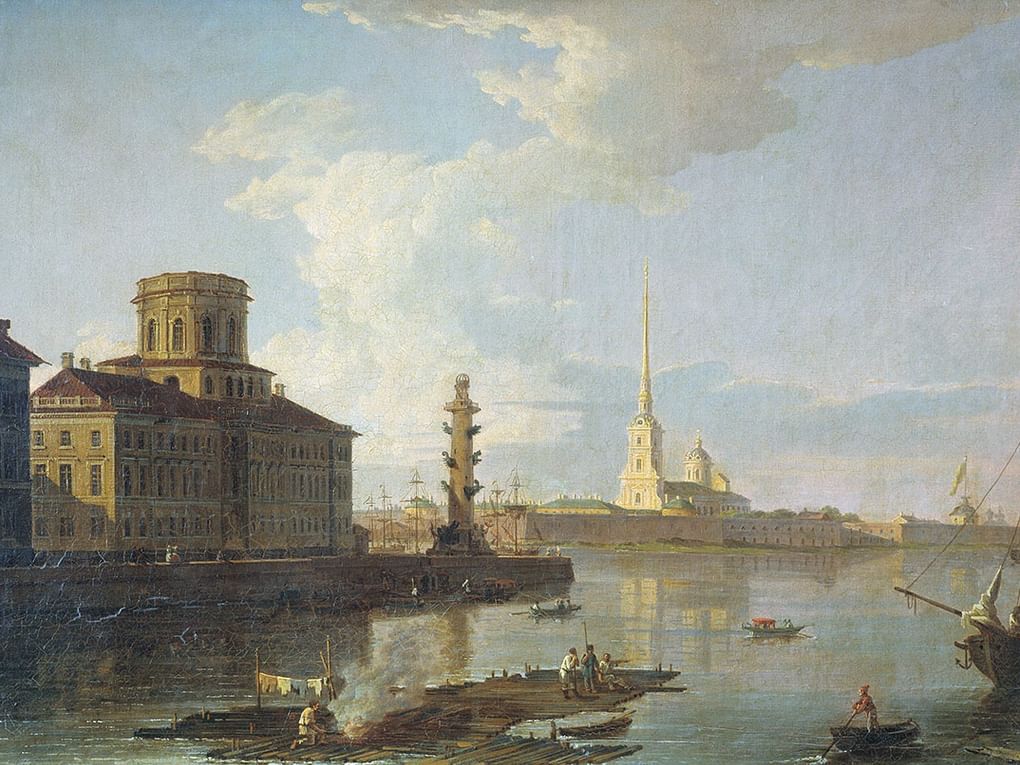 Максим Воробьев. Петропавловская крепость (фрагмент). Конец 1820-х. Государственный Русский музей, Санкт-Петербург