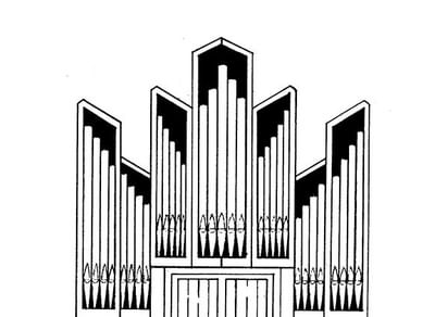 Рисунок музыкального инструмента орган