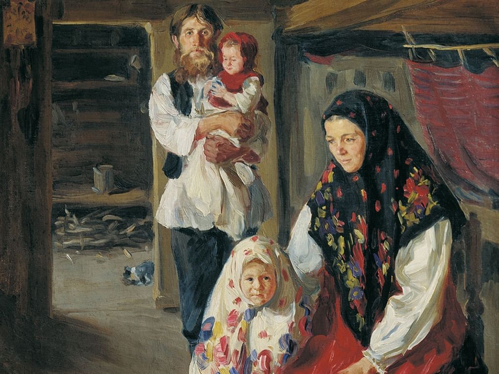 Иван Куликов. Семья лесника (фрагмент). 1909–1910. Муромский историко-художественный музей, Муром, Владимирская область