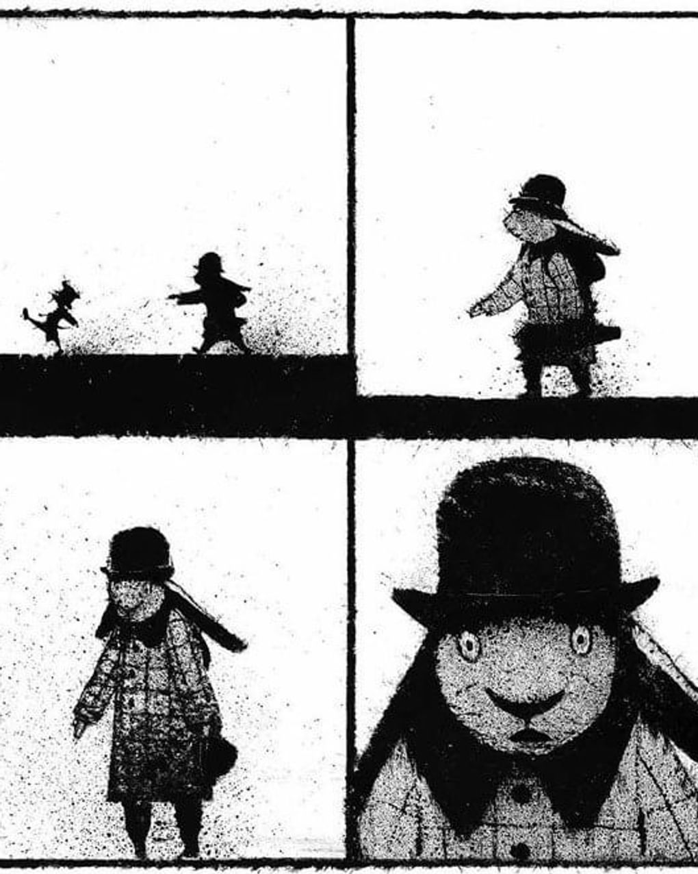 Игорь Олейников. Иллюстрация к графическому роману «Лиса и заяц» (фрагмент). Москва: издательство «Манн, Иванов и Фербер», 2017