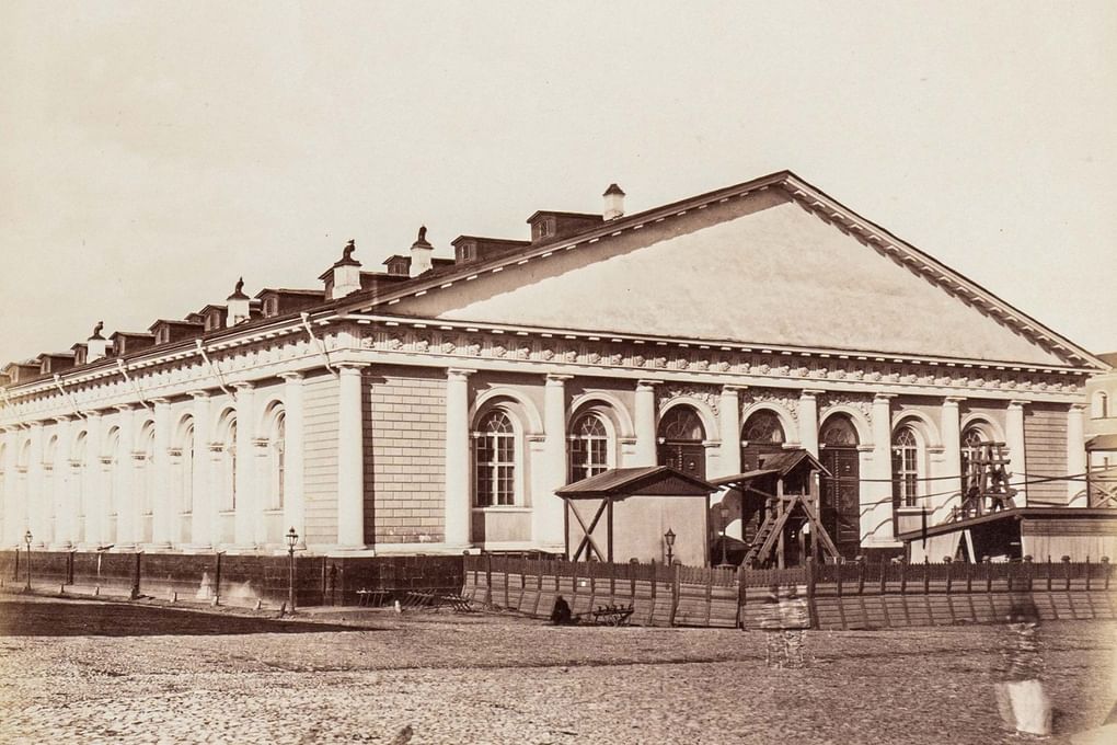 Грандиозная Всероссийская Политехническая выставка в Манеже, Москва. 1872. Фотография: <a href="https://shm.ru/petertf/" target="_blank" rel="noopener">shm.ru</a>