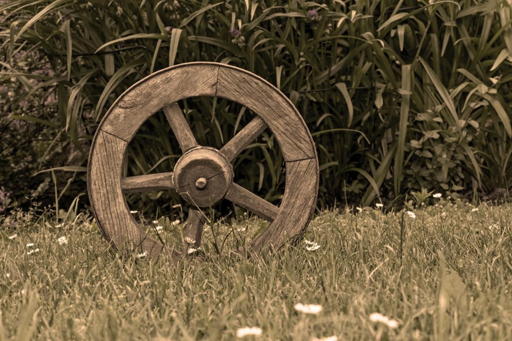 Древние деревянные колеса