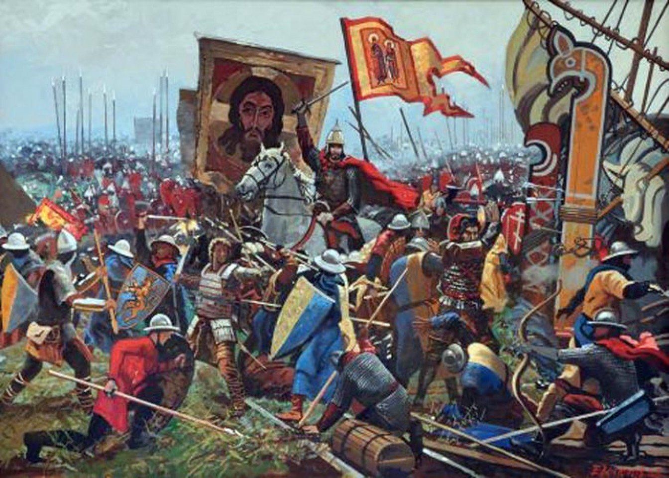 Нападения на новгород. 1240 Год Невская битва.