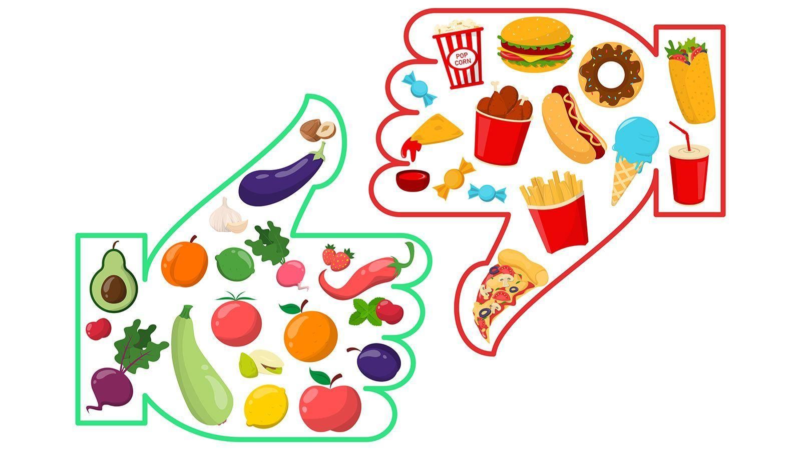 Правильное питание: Полезная и вредная пища