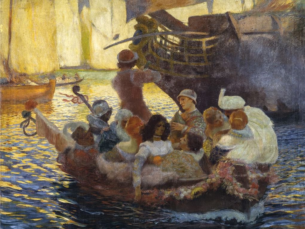 Гастон Ла Туш. Ночной праздник на воде (фрагмент). 1896. Государственный музей изобразительных искусств им. А. С. Пушкина, Москва