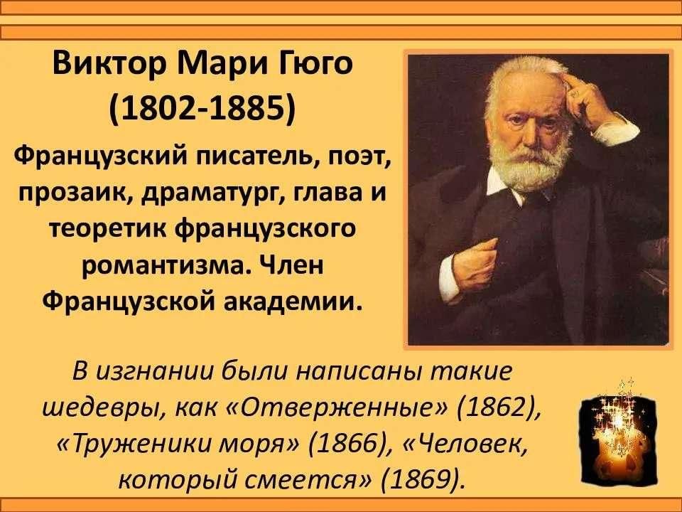 Виктор гюго биография презентация