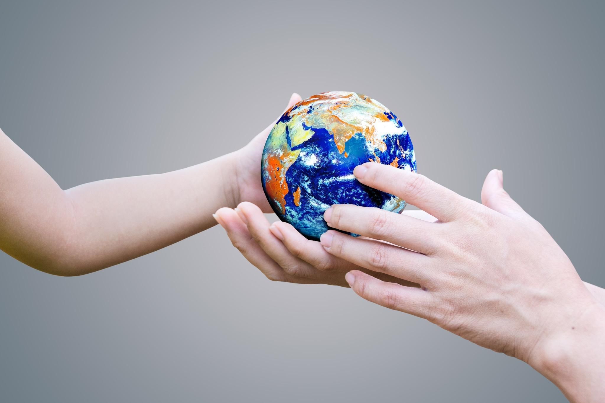 World holding. Our Planet. Protect our Planet. Save the Earth protect. Helping our Planet.