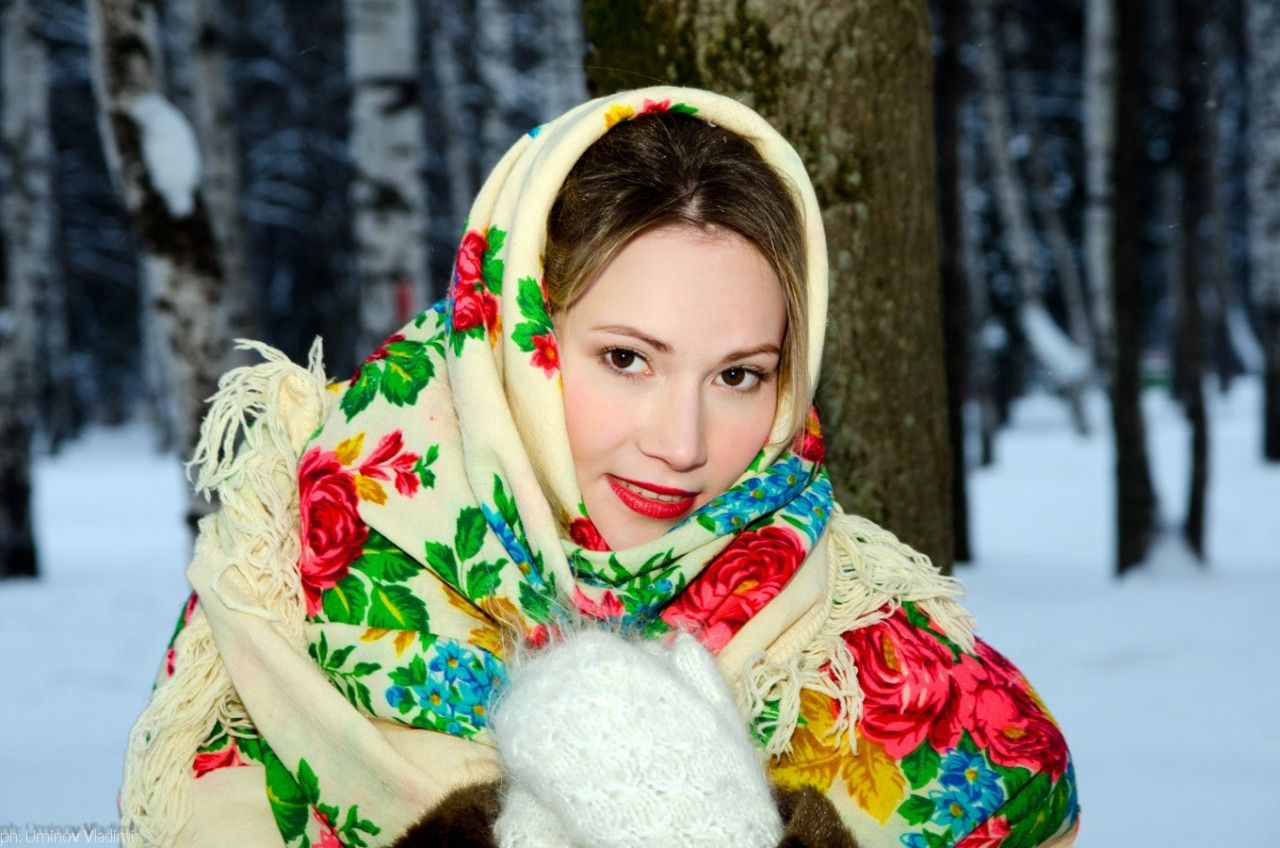 Русские женские платки