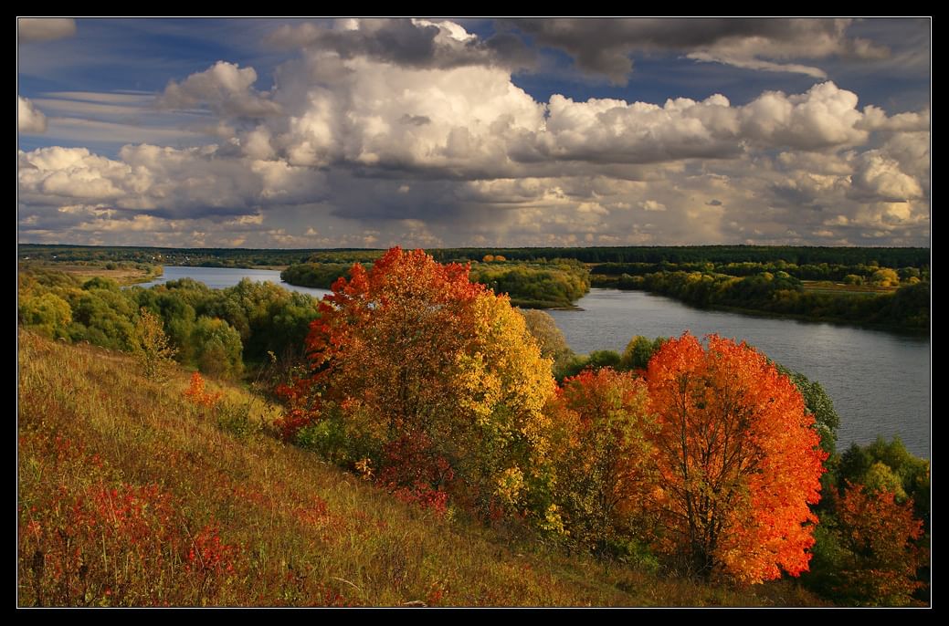 Осень на оке фото