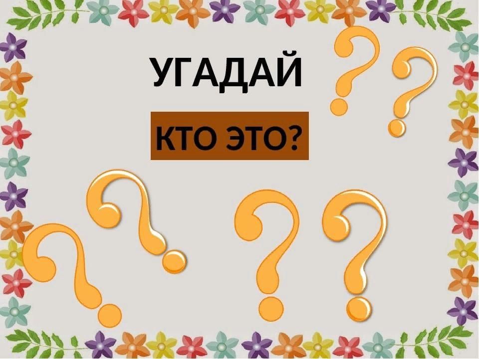 Угадай картинку. Угадай кто. Игра 