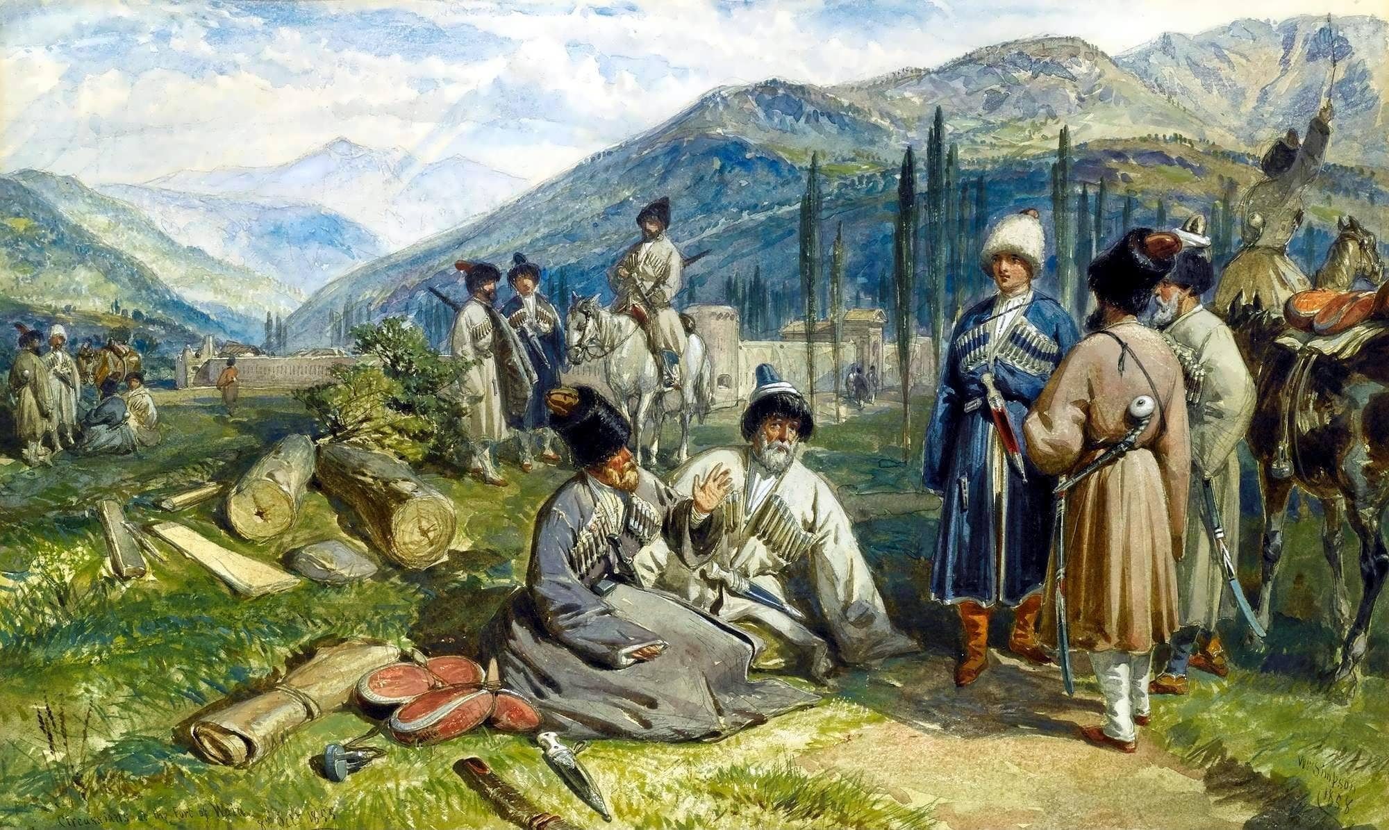 Народы кавказа 17 века картинки