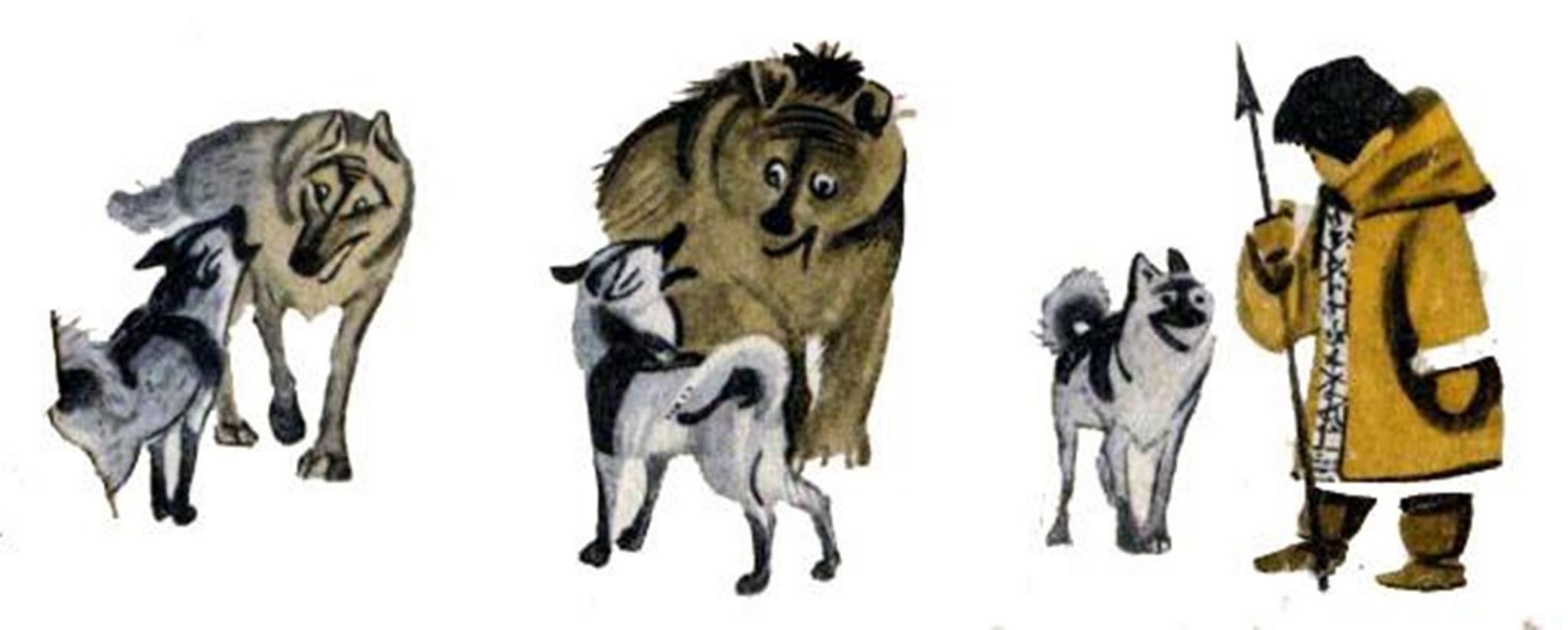 Народная Ненецкая сказка человек и собака