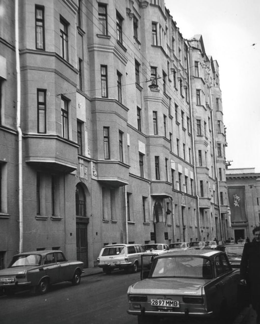 Вид на боковой фасад здания Дома с рыцарями. Москва. Архитектор Валентин Дубовской. 1913. Фотография: А.С. Панков / Музей Москвы, Москва