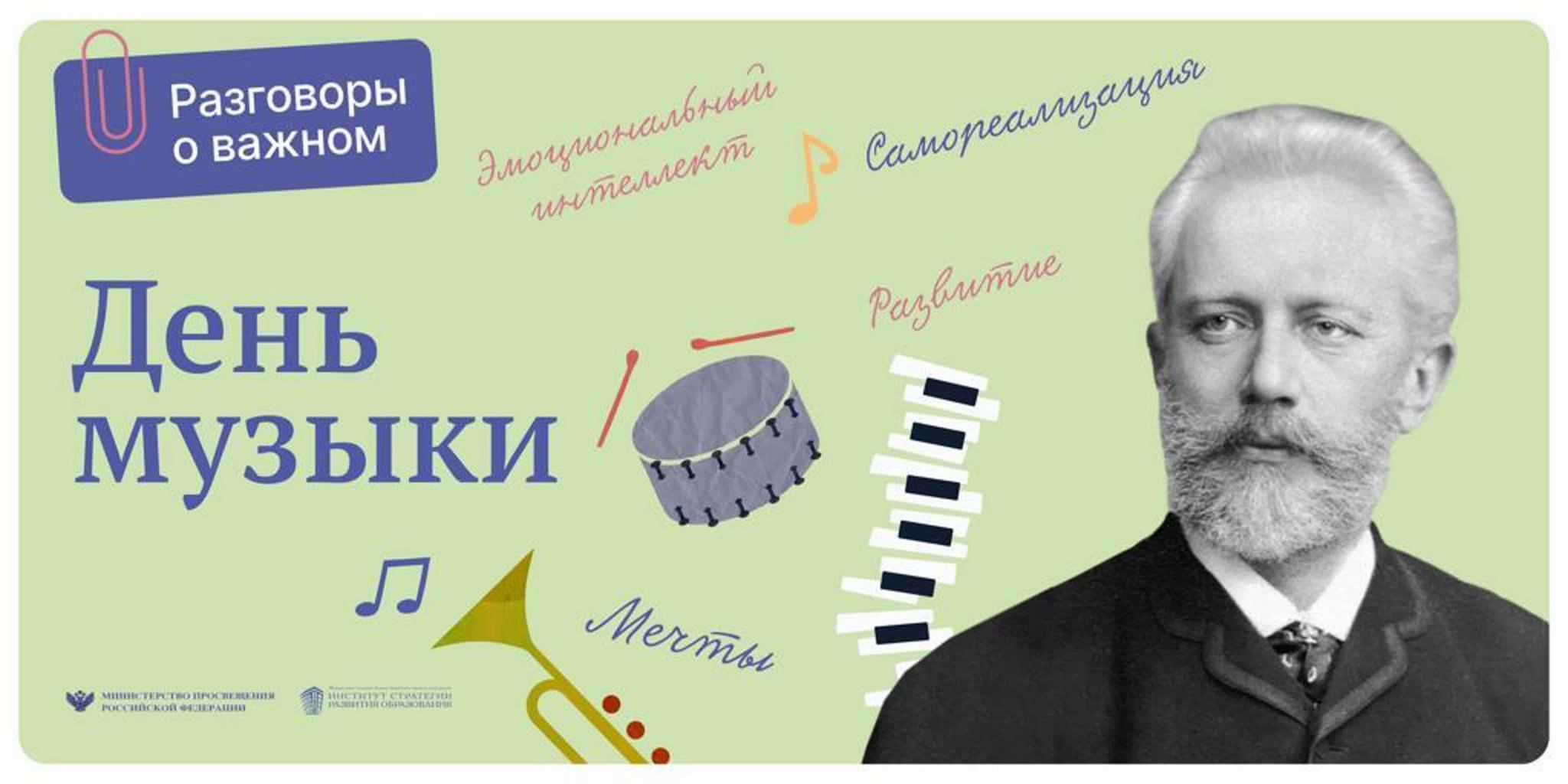 Разговоры о важном наглядный материал Люб.объедин. "Войди в мир музыки" Выставка-беседа "В мире Чайковского" 2024, Пит