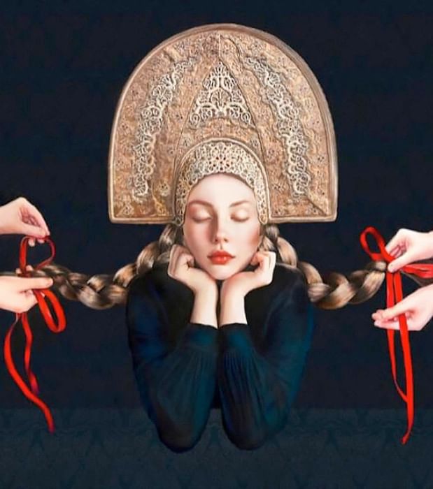 Наталья Байбекова. Сон. Выставка «Сокровенное — живое», Зарядье, Подземный музей