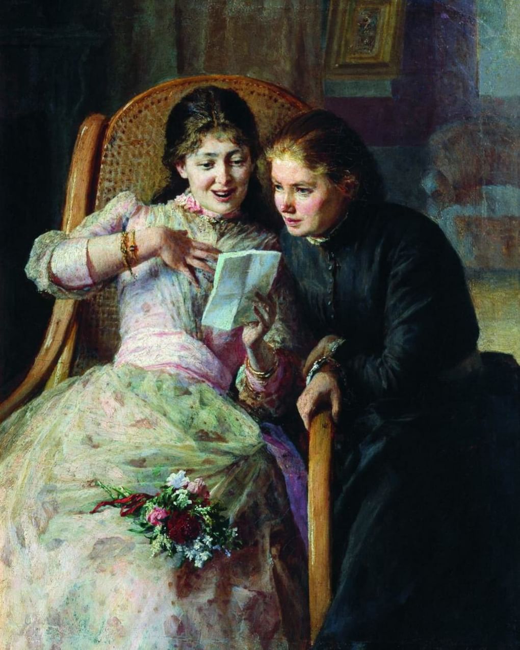 Николай Ярошенко. Девушки с письмом. 1892. Художественный музей имени Ц.С. Сампилова, Улан-Удэ