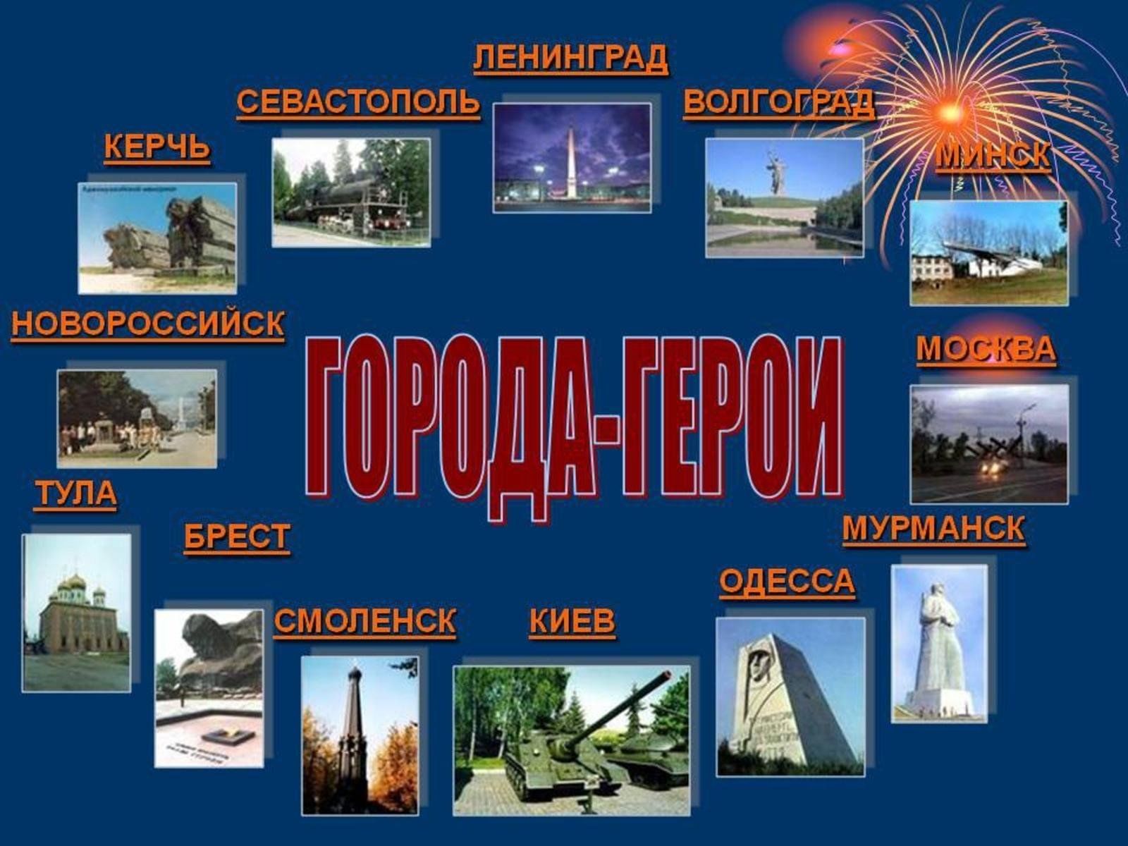 Презентация на тему города герои великой отечественной войны 1941 1945