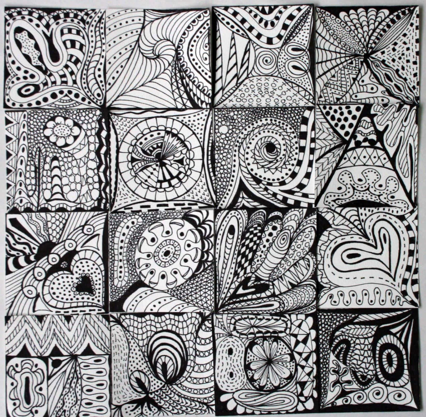 Zentangle patterns, zentangle drawings, zentangle artwork