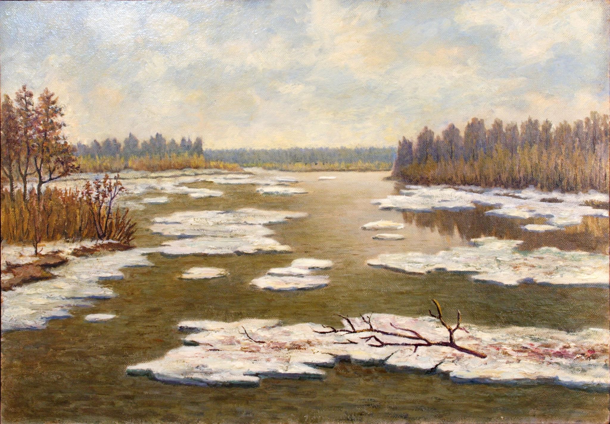 Картина ледоход Шишкина