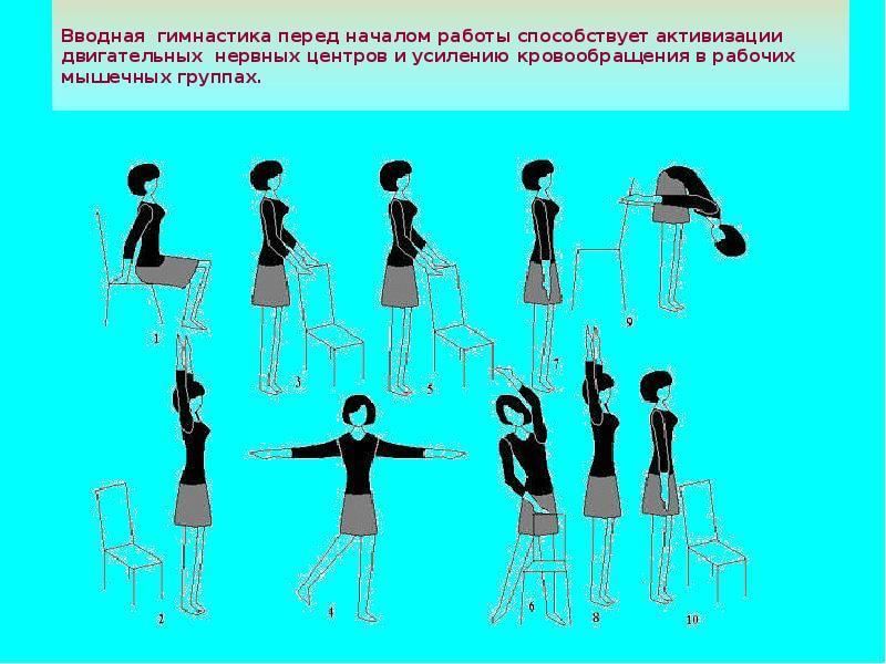 Производственная гимнастика в картинках