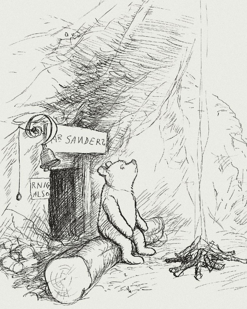 Эрнест Шепард. Иллюстрация к книге Алана Милна «Винни-Пух». Лондон: издательство «Methuen», 1926
