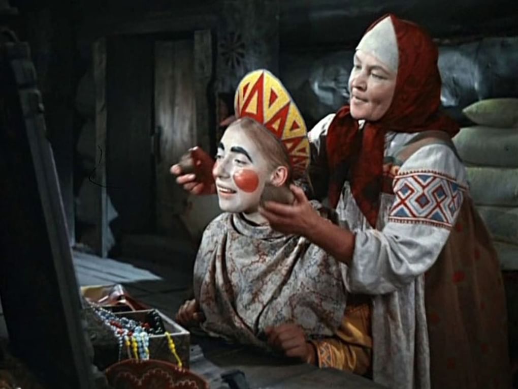 Кадр из музыкального фильма-сказки Александра Роу «Морозко» (1964)