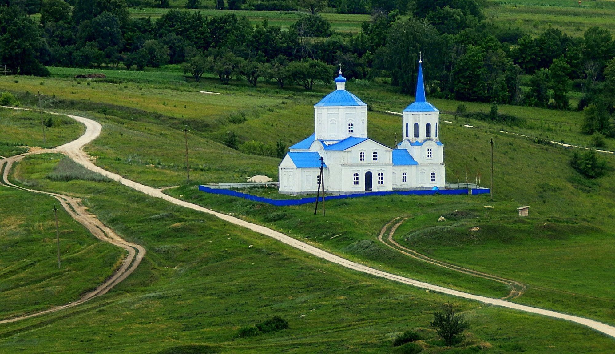 Бабинская Церковь вид сверху