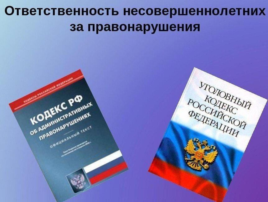 Виды ответственности несовершеннолетних презентация