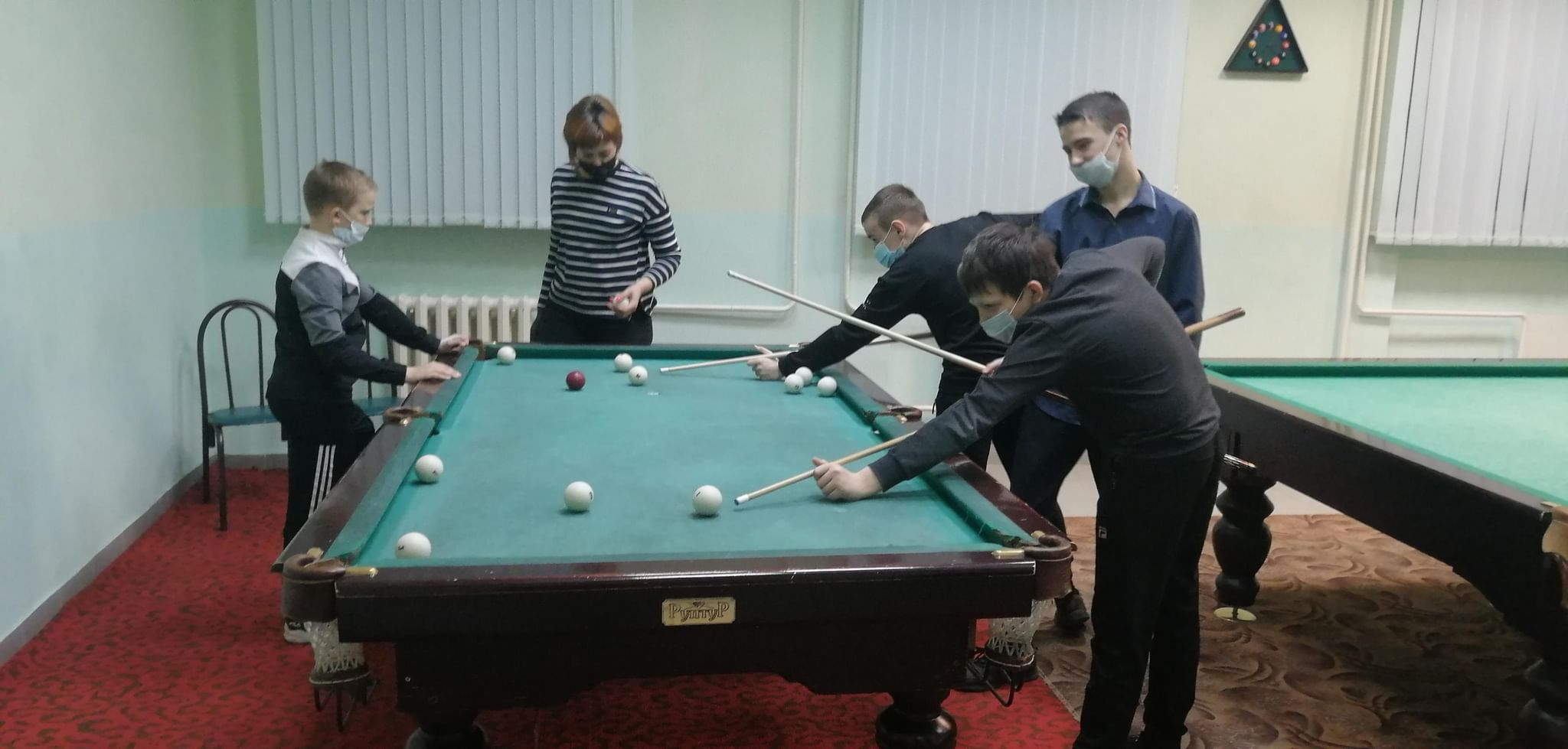 Плакат соревнования по бильярду